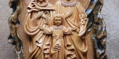 Tranh Gia Đình Thánh Gia – Gỗ trai TG.TC 01