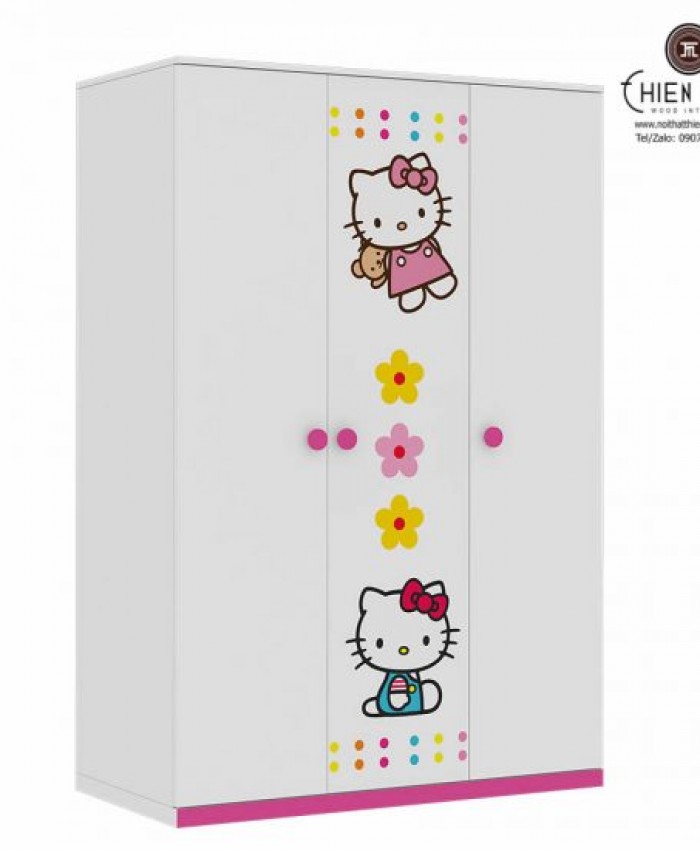 Tủ áo Hello Kitty 1m2- Gỗ Công nghiệp – TM.T04-15